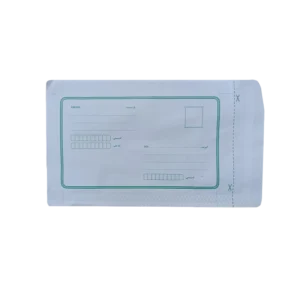 پاکت پستی لمینت مشکی ملخی + آدرس دار (12*23)